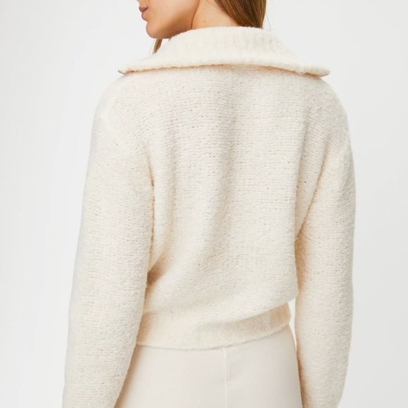 ❌sold ❌Aritzia Wilfred Free Gwyneth Sweater Cropped qtr-zip knit merino sweater - Picture 2 of 11